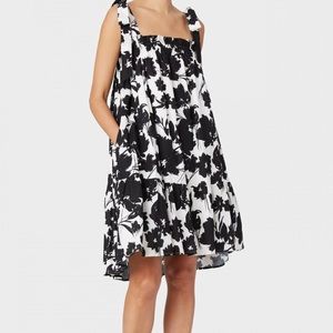 Milly Dani Silhouette Linen Dress